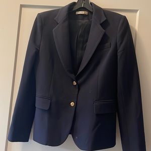 Alice + olivia navy blazer w/ gold buttons